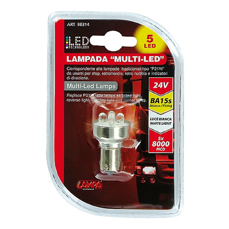 ΛΑΜΠΑΚΙ 24V 5LED R5-10W BA15s - Lampa - L9831.4 ΛΑΜΠΑΚΙ 24V 5LED R5-10W BA15s - Lampa - L9831.4