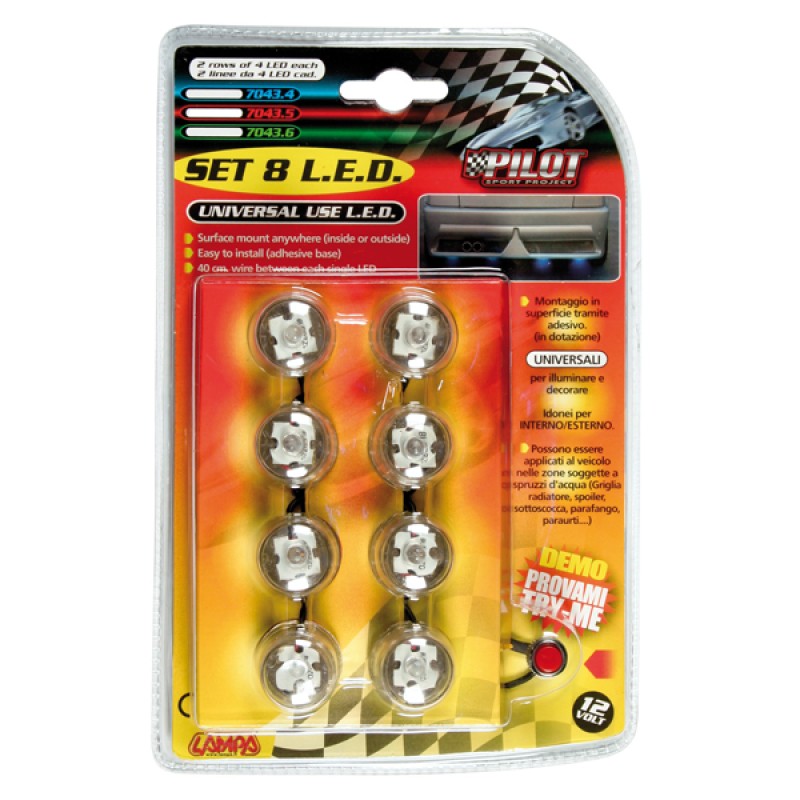 ΛΑΜΠΑΚΙΑ ΦΩΤΙΖΟΜΕΝΑ ΜΕ 8 LED 12V - Lampa - L7043.5 ΛΑΜΠΑΚΙΑ ΦΩΤΙΖΟΜΕΝΑ ΜΕ 8 LED 12V - Lampa - L7043.5