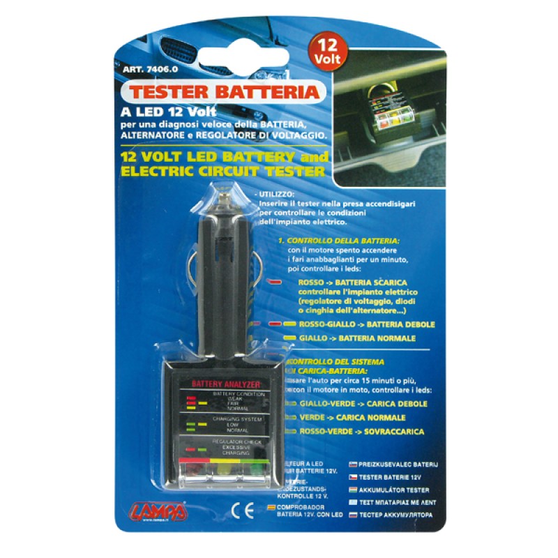 ΤΕΣΤΕΡ ΜΠΑΤΑΡΙΑΣ 12V - Lampa - L7406.0 ΤΕΣΤΕΡ ΜΠΑΤΑΡΙΑΣ 12V - Lampa - L7406.0