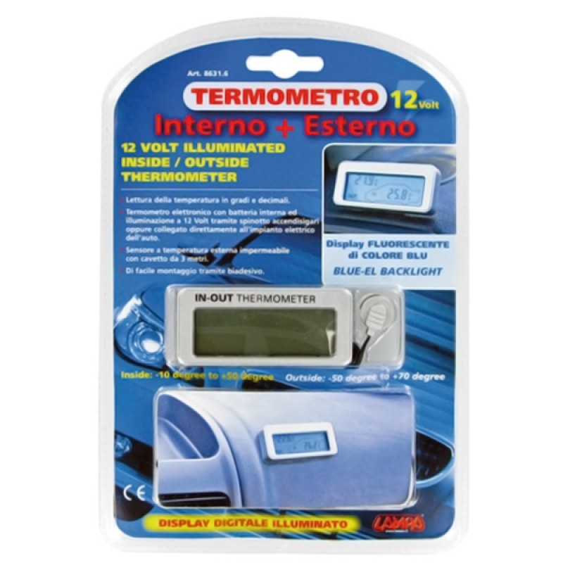 ΘΕΡΜΟΜΕΤΡΟ ICE BLUE 12/24V - Lampa - L8631.6 ΘΕΡΜΟΜΕΤΡΟ ICE BLUE 12/24V - Lampa - L8631.6