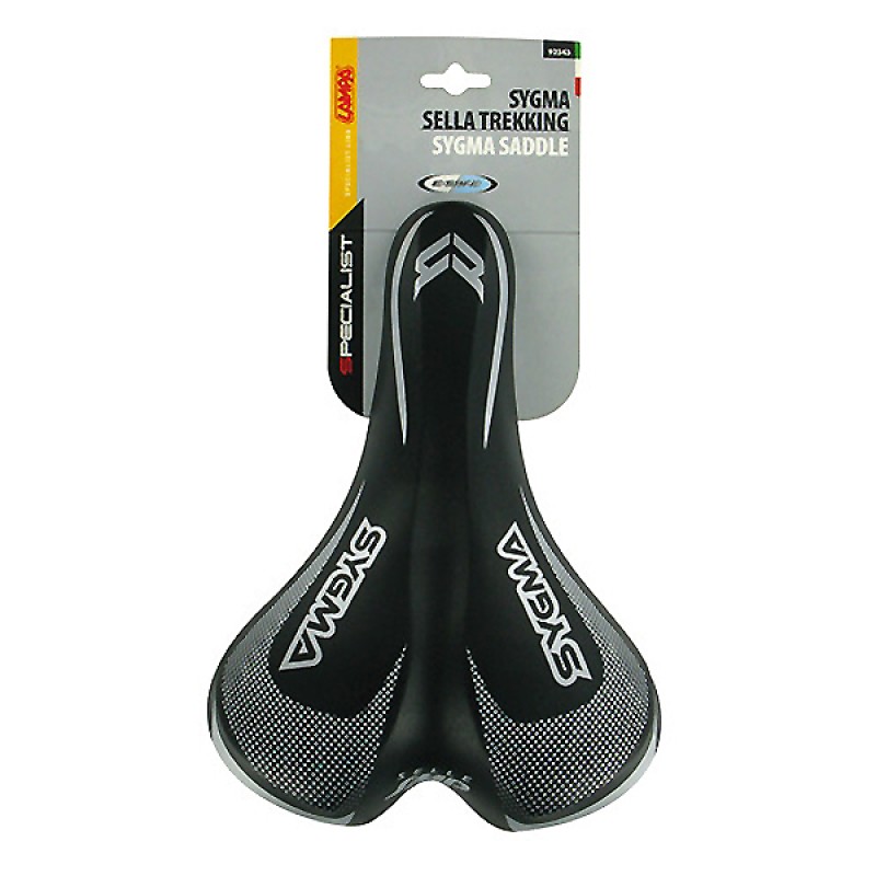 Σέλα ποδηλάτου (260x180mm /480gr) μαύρη Sygma Saddle - Lampa - 9234.3-LB Σέλα ποδηλάτου (260x180mm /480gr) μαύρη Sygma Saddle - Lampa - 9234.3-LB