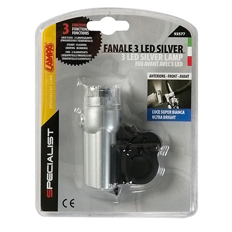 ΦΑΝΑΡΙ ΠΟΔΗΛΑΤΟΥ EΜΠΡΟΣ (3 LED) - Lampa - 9357.7-LB ΦΑΝΑΡΙ ΠΟΔΗΛΑΤΟΥ EΜΠΡΟΣ (3 LED) - Lampa - 9357.7-LB