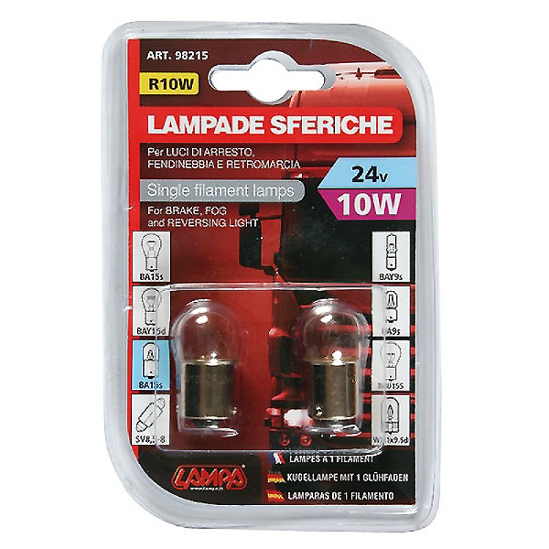 ΜΟΝΟΠΟΛΙΚΗ ΛΑΜΠΑ R10W 24V/10W (BA15s) - Lampa - L9821.5 ΜΟΝΟΠΟΛΙΚΗ ΛΑΜΠΑ R10W 24V/10W (BA15s) - Lampa - L9821.5
