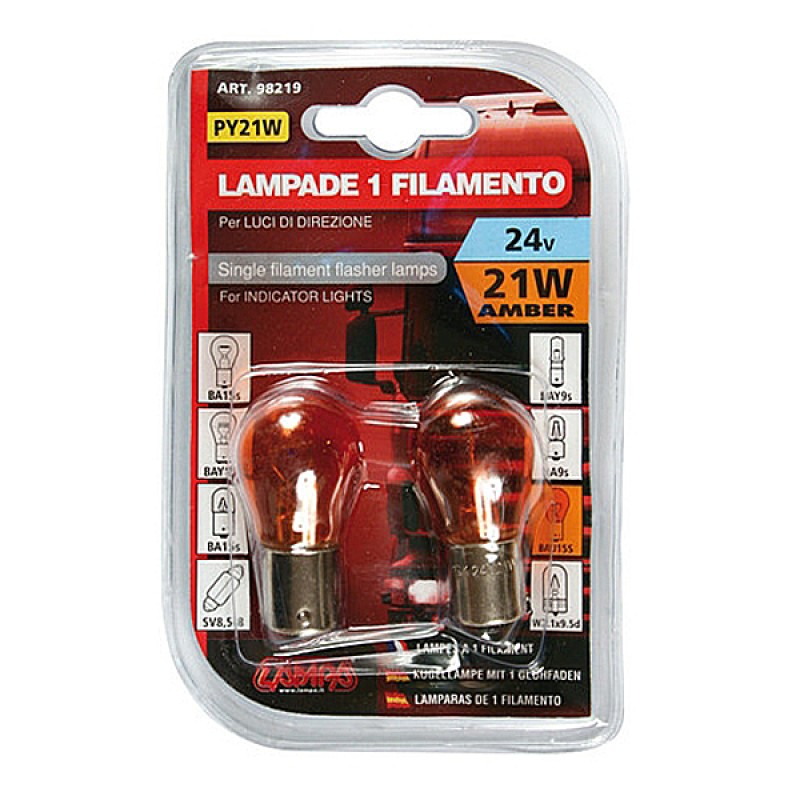 ΜΟΝΟΠΟΛΙΚΗ ΛΑΜΠΑ PY 21W 24V/21W - Lampa - L9821.9