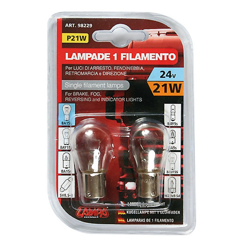 ΜΟΝΟΠΟΛΙΚΗ ΛΑΜΠΑ P21W 24V/21W (BAU15s) - Lampa - L9822.9 ΜΟΝΟΠΟΛΙΚΗ ΛΑΜΠΑ P21W 24V/21W (BAU15s) - Lampa - L9822.9