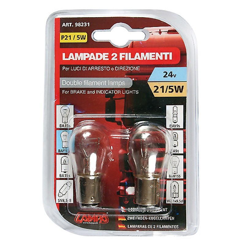 ΔΙΠΟΛΙΚΗ ΛΑΜΠΑ 24V P21/5W (BAY15d) - Lampa - L9823.1 ΔΙΠΟΛΙΚΗ ΛΑΜΠΑ 24V P21/5W (BAY15d) - Lampa - L9823.1