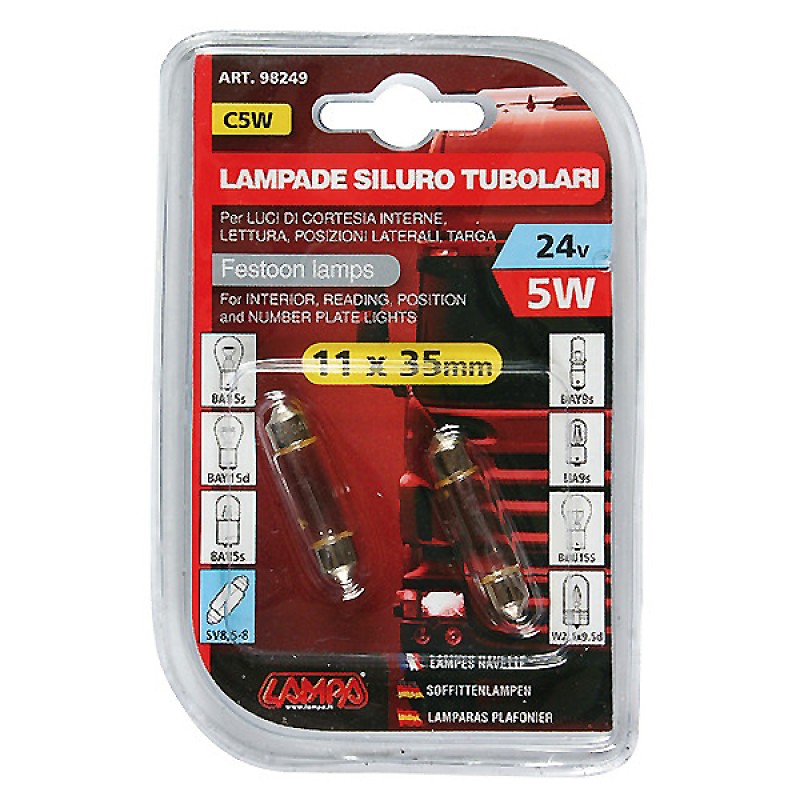 ΛΑΜΠΑΚΙ 24V C5W - 5W (SV8,5-8) - Lampa - L9824.9