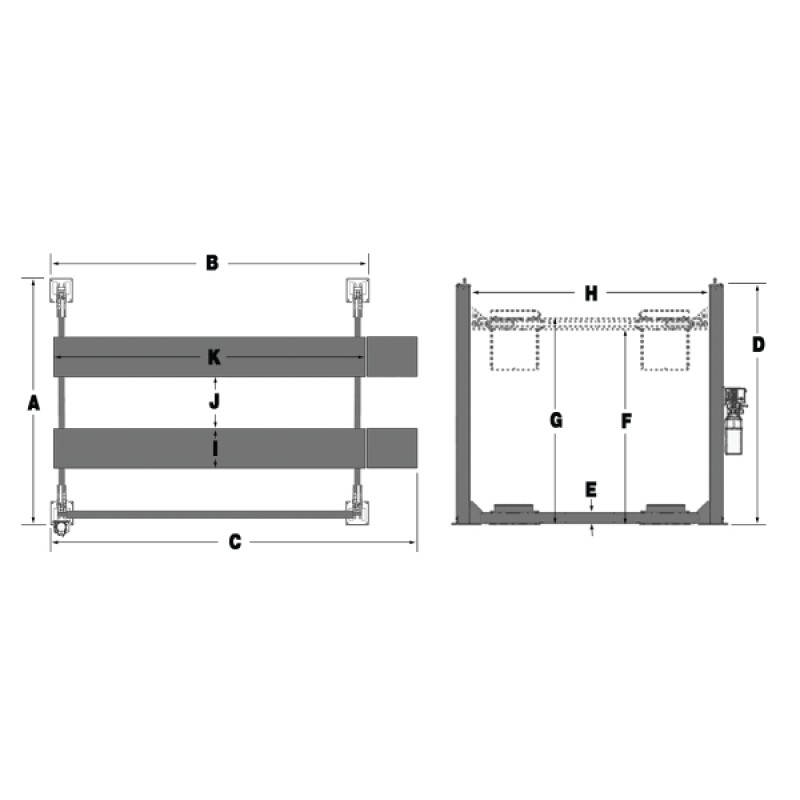 ΑΝΥΨΩΤΙΚΟ ΤΕΤΡΑΚΩΛΟΝΟ BendPak - Bend Pak - LIFT.BP-35 ΑΝΥΨΩΤΙΚΟ ΤΕΤΡΑΚΩΛΟΝΟ BendPak - Bend Pak - LIFT.BP-35