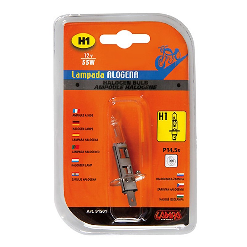 ΛΑΜΠΑ ΑΛΟΓΟΝΟΥ H1 12V/55W ΓΙΑ ΜΟΤΟ - Lampa - 9150.1-LM