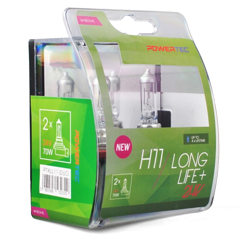 H11 24V 70W PGJ19-2 POWERTEC LONG LIFE ΑΛΟΓΟΝΟΥ BLISTER 2ΤΕΜ. M-TECH - M-Tech - PTXLL11-DUO/MT H11 24V 70W PGJ19-2 POWERTEC LONG LIFE ΑΛΟΓΟΝΟΥ BLISTER 2ΤΕΜ. M-TECH - M-Tech - PTXLL11-DUO/MT
