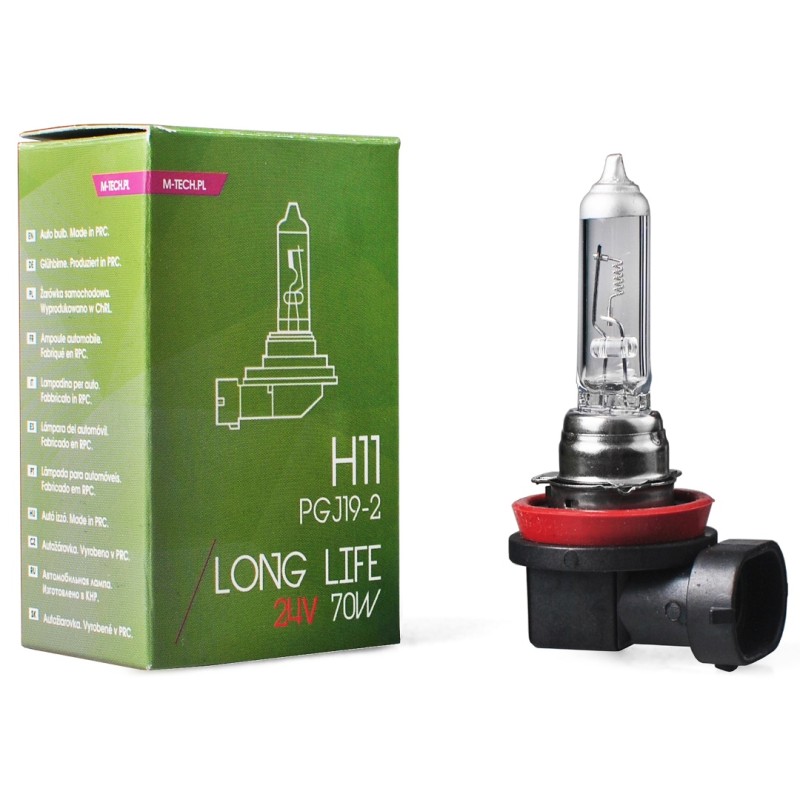 H11 24V 70W PGJ19-2 POWERTEC LONG LIFE ΑΛΟΓΟΝΟΥ 1ΤΕΜ. ΚΟΥΤΙ M-TECH - M-Tech - PTXLL11/MT H11 24V 70W PGJ19-2 POWERTEC LONG LIFE ΑΛΟΓΟΝΟΥ 1ΤΕΜ. ΚΟΥΤΙ M-TECH - M-Tech - PTXLL11/MT