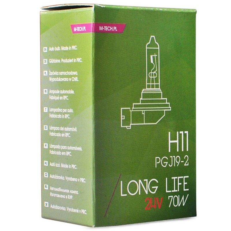 H11 24V 70W PGJ19-2 POWERTEC LONG LIFE ΑΛΟΓΟΝΟΥ 1ΤΕΜ. ΚΟΥΤΙ M-TECH - M-Tech - PTXLL11/MT H11 24V 70W PGJ19-2 POWERTEC LONG LIFE ΑΛΟΓΟΝΟΥ 1ΤΕΜ. ΚΟΥΤΙ M-TECH - M-Tech - PTXLL11/MT