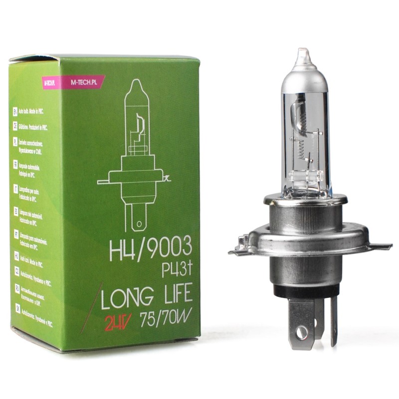 H4 24V 75/70W P43t POWERTEC LONG LIFE ΑΛΟΓΟΝΟΥ 1ΤΕΜ. ΚΟΥΤΙ M-TECH - M-Tech - PTXLL4/MT H4 24V 75/70W P43t POWERTEC LONG LIFE ΑΛΟΓΟΝΟΥ 1ΤΕΜ. ΚΟΥΤΙ M-TECH - M-Tech - PTXLL4/MT