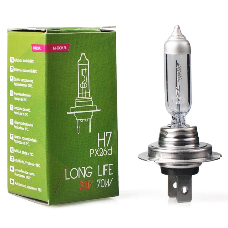 H7 24V 70W PX26d POWERTEC LONG LIFE ΑΛΟΓΟΝΟΥ 1ΤΕΜ. ΚΟΥΤΙM-TECH - M-Tech - PTXLL7/MT
