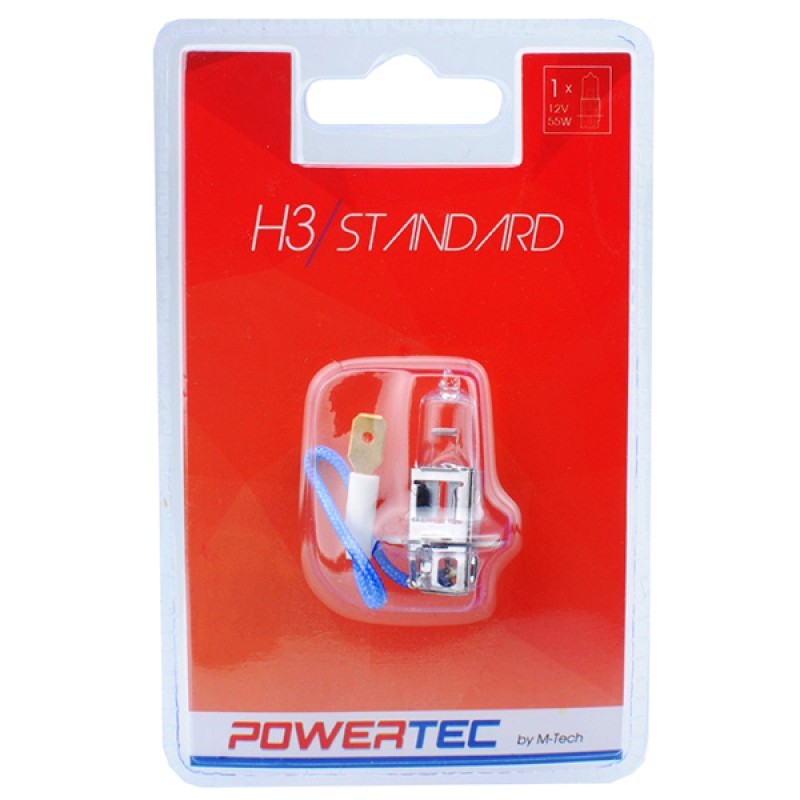 Λαμπάκι Αλογόνου H3 12V 60/55W PK22s POWERTEC STANDARD ΑΛΟΓΟΝΟΥ 1ΤΕΜ. - M-Tech - PTZ3-01B/MT Λαμπάκι Αλογόνου H3 12V 60/55W PK22s POWERTEC STANDARD ΑΛΟΓΟΝΟΥ 1ΤΕΜ. - M-Tech - PTZ3-01B/MT