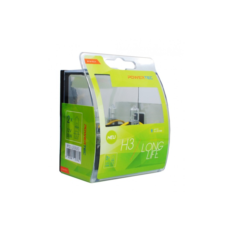 H3 12V 55W PK22s POWERTEC LONG LIFE ΑΛΟΓΟΝΟΥ 2ΤΕΜ. - M-Tech - PTZLL3-DUO/MT H3 12V 55W PK22s POWERTEC LONG LIFE ΑΛΟΓΟΝΟΥ 2ΤΕΜ. - M-Tech - PTZLL3-DUO/MT