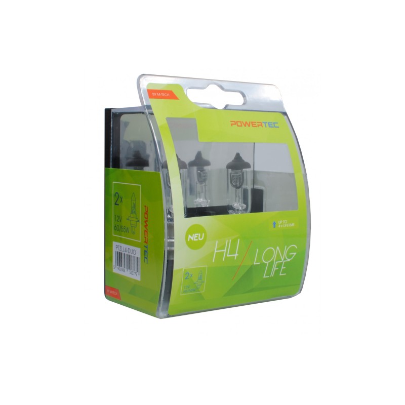 H4 12V 60/55W P43t POWERTEC LONG LIFE ΑΛΟΓΟΝΟΥ 2ΤΕΜ. - M-Tech - PTZLL4-DUO/MT H4 12V 60/55W P43t POWERTEC LONG LIFE ΑΛΟΓΟΝΟΥ 2ΤΕΜ. - M-Tech - PTZLL4-DUO/MT