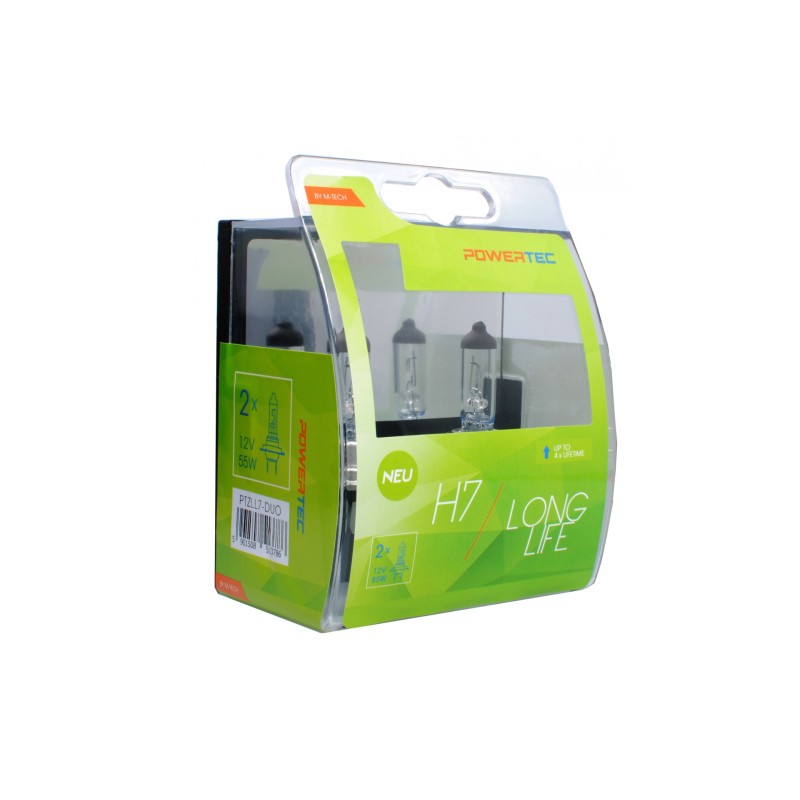 H7 12V 55W PX26d POWERTEC LONG LIFE ΑΛΟΓΟΝΟΥ 2ΤΕΜ. - M-Tech - PTZLL7-DUO/MT H7 12V 55W PX26d POWERTEC LONG LIFE ΑΛΟΓΟΝΟΥ 2ΤΕΜ. - M-Tech - PTZLL7-DUO/MT