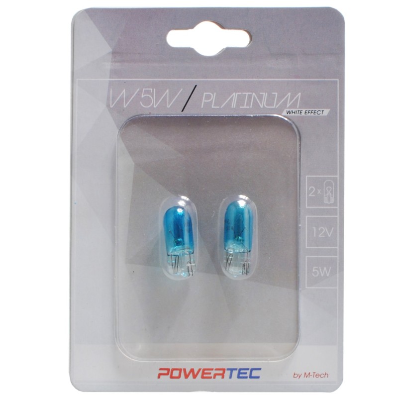 T10 W5W 12V 5W W2.1x9.5d 130% POWERTEC PLATINUM 2ΤΕΜ. M-TECH - M-Tech - PTZPT12-02B/MT T10 W5W 12V 5W W2.1x9.5d 130% POWERTEC PLATINUM 2ΤΕΜ. M-TECH - M-Tech - PTZPT12-02B/MT