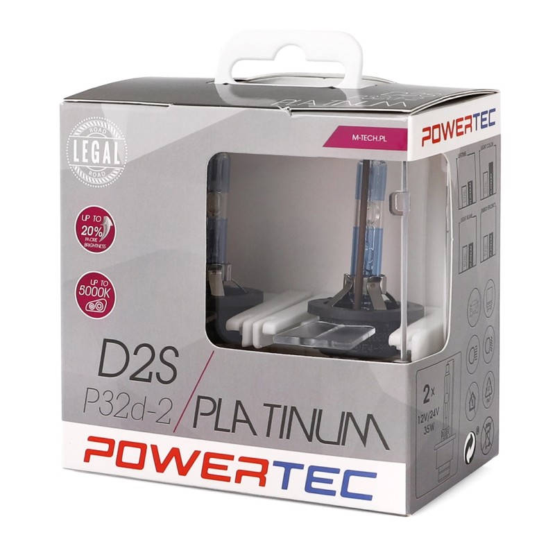 D2S 12V 35W P32d-2 5.000K POWERTEC PLATINUM 2ΤΕΜ. M-TECH - M-Tech - PTZPTD2S-DUO/MT D2S 12V 35W P32d-2 5.000K POWERTEC PLATINUM 2ΤΕΜ. M-TECH - M-Tech - PTZPTD2S-DUO/MT