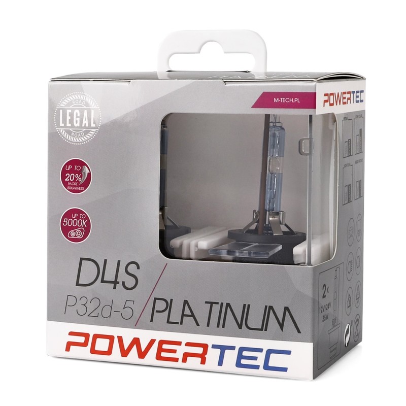 D4S 12V 35W PK32d-5 5.000K POWERTEC PLATINUM 2ΤΕΜ. M-TECH - M-Tech - PTZPTD4S-DUO/MT D4S 12V 35W PK32d-5 5.000K POWERTEC PLATINUM 2ΤΕΜ. M-TECH - M-Tech - PTZPTD4S-DUO/MT