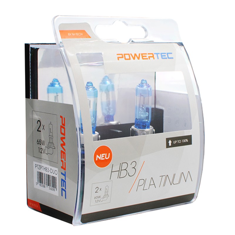HB3 12V 65W 3.250K +130% P20d POWERTECK PLATINUM 2ΤΕΜ. M-TECH - M-Tech - PTZPTHB3-DUO/MT HB3 12V 65W 3.250K +130% P20d POWERTECK PLATINUM 2ΤΕΜ. M-TECH - M-Tech - PTZPTHB3-DUO/MT