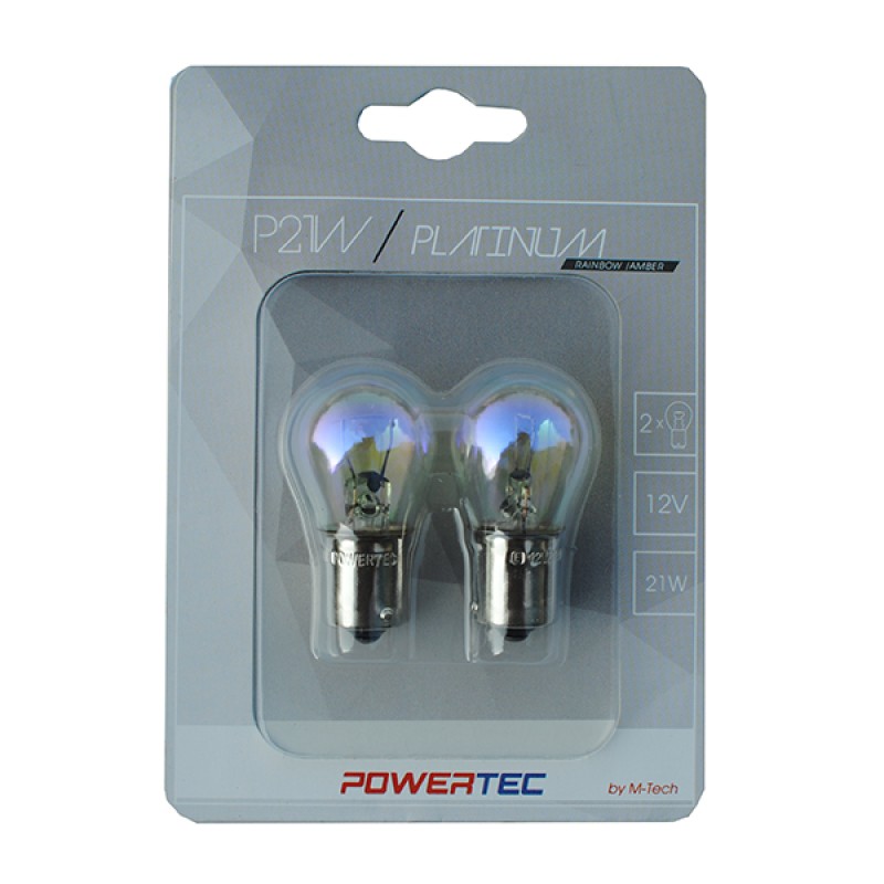 P21W 12V 21W BA15s ΜΟΝΟΠΟΛΙΚΟ RAINBOW POWERTECK PLATINUM 2ΤΕΜ. - M-Tech - PTZRB19-02B/MT P21W 12V 21W BA15s ΜΟΝΟΠΟΛΙΚΟ RAINBOW POWERTECK PLATINUM 2ΤΕΜ. - M-Tech - PTZRB19-02B/MT