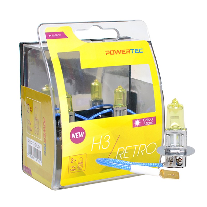 H3 12V 55W PK22s POWERTEC RETRO (ΚΙΤΡΙΝΕΣ ΛΑΜΠΕΣ) 2ΤΕΜ. - M-Tech - PTZRT3-DUO/MT H3 12V 55W PK22s POWERTEC RETRO (ΚΙΤΡΙΝΕΣ ΛΑΜΠΕΣ) 2ΤΕΜ. - M-Tech - PTZRT3-DUO/MT