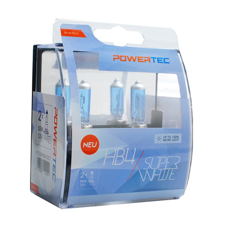 HB4 12V 55W 3.450K P22d POWERTECK SUPERWHITE 2ΤΕΜ. - M-Tech - PTZSWHB4-DUO/MT HB4 12V 55W 3.450K P22d POWERTECK SUPERWHITE 2ΤΕΜ. - M-Tech - PTZSWHB4-DUO/MT