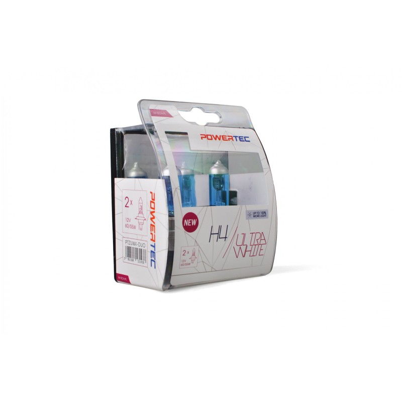 H4 12V 60/55W P43t-38 POWERTEC ULTRA WHITE 2ΤΕΜ. M-TECH - M-Tech - PTZUW4-DUO/MT H4 12V 60/55W P43t-38 POWERTEC ULTRA WHITE 2ΤΕΜ. M-TECH - M-Tech - PTZUW4-DUO/MT