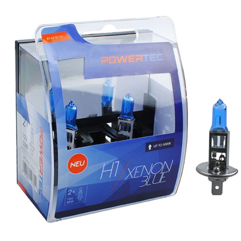 H1 12V 55W P14,5s 5.000K POWERTEC XENON BLUE 2ΤΕΜ. M-TECH - M-Tech - PTZXB1-DUO/MT H1 12V 55W P14,5s 5.000K POWERTEC XENON BLUE 2ΤΕΜ. M-TECH - M-Tech - PTZXB1-DUO/MT