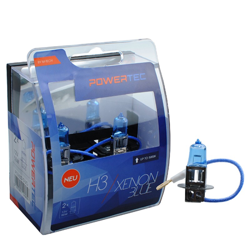 H3 12V 55W PK22s 5.000K POWERTEC XENON BLUE 2ΤΕΜ. M-TECH - M-Tech - PTZXB3-DUO/MT H3 12V 55W PK22s 5.000K POWERTEC XENON BLUE 2ΤΕΜ. M-TECH - M-Tech - PTZXB3-DUO/MT