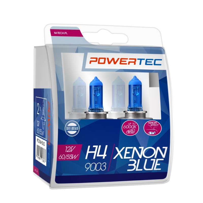 H4 12V 60/55W P43t 5.000K POWERTEC XENON BLUE M-TECH - 2ΤΕΜ. - M-Tech - PTZXB4-DUO/MT H4 12V 60/55W P43t 5.000K POWERTEC XENON BLUE M-TECH - 2ΤΕΜ. - M-Tech - PTZXB4-DUO/MT