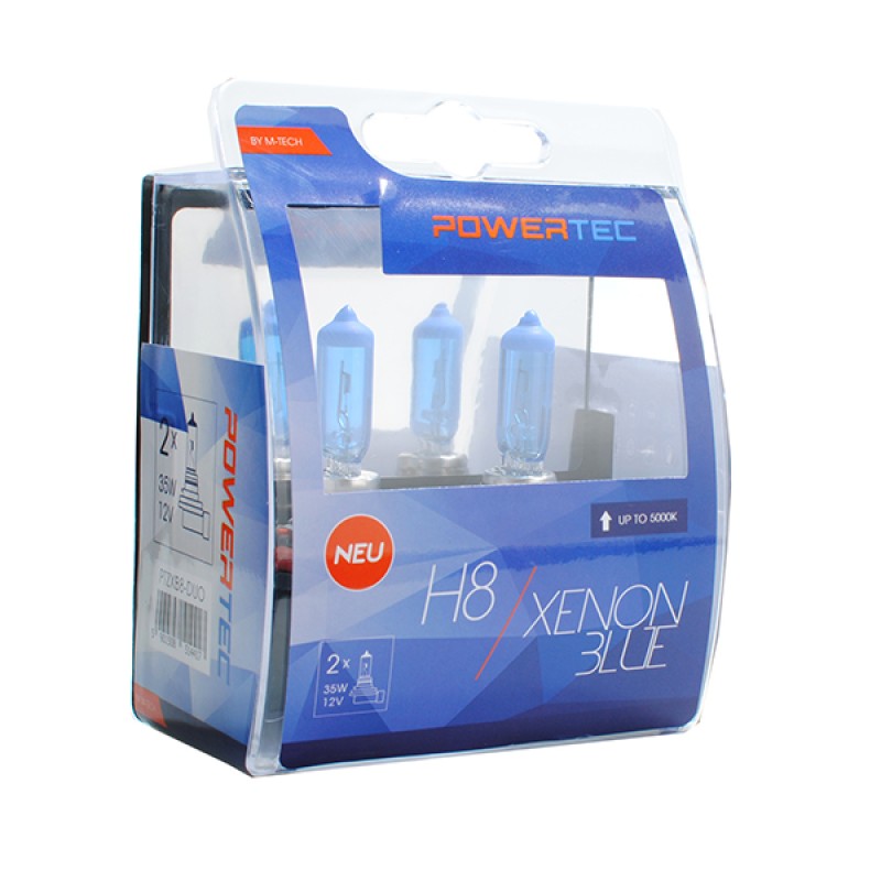 H8 12V 35W PGJ19-1 5.000K POWERTEC XENON BLUE 2ΤΕΜ. M-TECH - M-Tech - PTZXB8-DUO/MT H8 12V 35W PGJ19-1 5.000K POWERTEC XENON BLUE 2ΤΕΜ. M-TECH - M-Tech - PTZXB8-DUO/MT