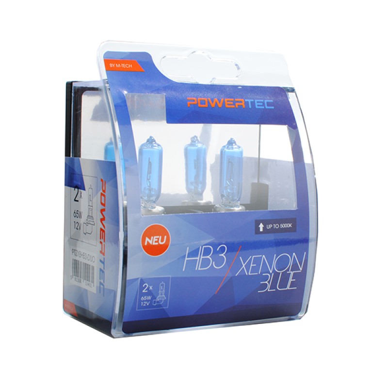 HB3 12V 65W P20d 5.000K POWERTEC XENON BLUE 2ΤΕΜ. M-TECH - M-Tech - PTZXBHB3-DUO/MT HB3 12V 65W P20d 5.000K POWERTEC XENON BLUE 2ΤΕΜ. M-TECH - M-Tech - PTZXBHB3-DUO/MT