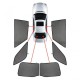 ΚΟΥΡΤΙΝΑΚΙΑ ΜΑΡΚΕ CAR SHADES ΓΙΑ BMW X1 / IX1 5D 2023+ - 6 ΤΕΜ. - CarShades - PVC.BMW-X1-5-C