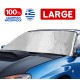 Εξωτερική Ηλιοπροστασία Large Μ195-147 Χ Υ95 cm για το Παρμπρίζ από Ύφασμα 3 Στρώσεων και Ρινίσματα Αλουμινίου σε ασημί χρώμα με logo και άκαυστη επένδυση Race Axion - 1 τεμάχιο  - Race Axion - RA-ΗΛ26871-RX