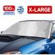 Εξωτερική Ηλιοπροστασία X-Large Μ195-147 Χ Υ110 cm για το Παρμπρίζ από Ύφασμα 3 Στρώσεων και Ρινίσματα Αλουμινίου σε ασημί χρώμα με logo και άκαυστη επένδυση Race Axion - 1 τεμάχιο  - Race Axion - RA-ΗΛ26872-RX