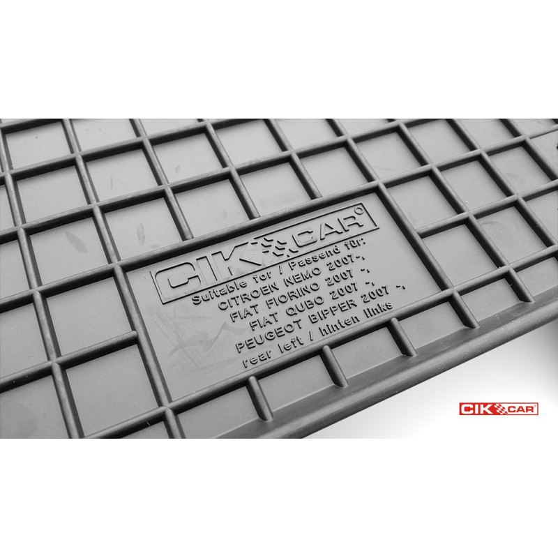 ΜΑΡΚΕ ΠΑΤΑΚΙΑ ΣΕ ΣΚΑΦΗ ΛΑΣΤΙΧΟ ΓΙΑ CITROEN NEMO 12/2008 / FIAT FIORINO 11/2007+ / FIAT QUBO 09/2008-05/2020 / PEUGEOT BIPPER 05/2008-03/2014 / PEUGEOT BIPPER TEPEE 03/2009-12/2017 ΣΕ ΜΑΥΡΟ ΧΡΩΜΑ ΜΕ ΚΟΥΜΠΩΜΑΤΑ CIK - 2 ΤΕΜ. - Cik - RM.CI.0010/CK ΜΑΡΚΕ ΠΑΤΑΚΙΑ ΣΕ ΣΚΑΦΗ ΛΑΣΤΙΧΟ ΓΙΑ CITROEN NEMO 12/2008 / FIAT FIORINO 11/2007+ / FIAT QUBO 09/2008-05/2020 / PEUGEOT BIPPER 05/2008-03/2014 / PEUGEOT BIPPER TEPEE 03/2009-12/2017 ΣΕ ΜΑΥΡΟ ΧΡΩΜΑ ΜΕ ΚΟΥΜΠΩΜΑΤΑ CIK - 2 ΤΕΜ. - Cik - RM.CI.0010/CK