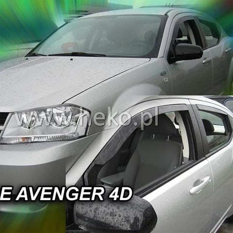 ΑΝΕΜΟΘΡΑΥΣΤΕΣ ΓΙΑ DODGE AVENGER 4D 2008-2014 ΖΕΥΓΑΡΙ ΑΠΟ ΕΥΚΑΜΠΤΟ ΦΙΜΕ ΠΛΑΣΤΙΚΟ HEKO - 2 ΤΕΜ. - Heko - ΑΝΕΜ.13411