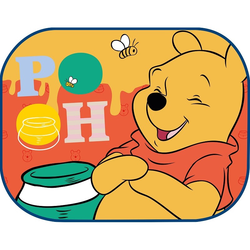 ΗΛΙΟΠΡΟΣΤΑΣΙΕΣ ΠΛΑΙΝΕΣ WINNIE THE POOH ΜΕ ΒΕΝΤΟΥΖΑ 44x35cm AMIO - 2 Τεμ. - Amio - S59329/AM