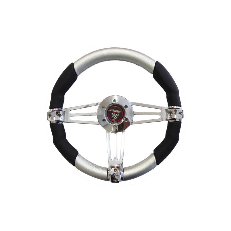 ΤΙΜΟΝΙ ARCADIA - ΑΣΗΜΙ INOX ΔΕΡΜΑ - Simoni Racing - SRAR350/I ΤΙΜΟΝΙ ARCADIA - ΑΣΗΜΙ INOX ΔΕΡΜΑ - Simoni Racing - SRAR350/I