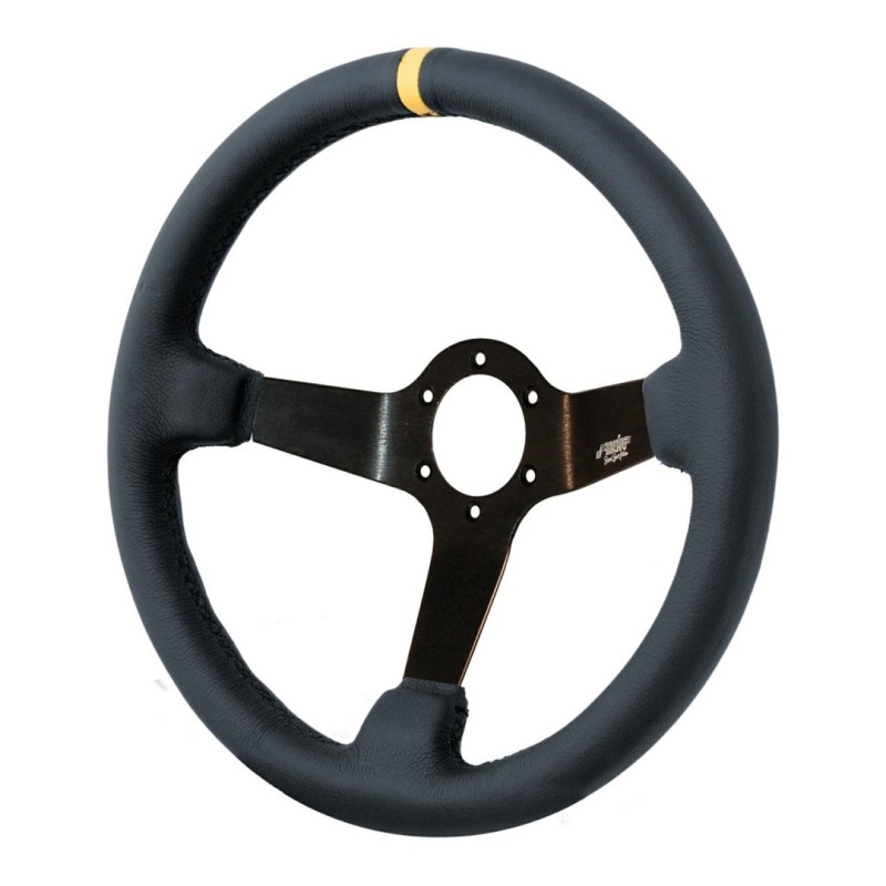 ΤΙΜΟΝΙ CARRERA PELLE ΤΡΙΑΚΤΙΝΟ 350 mm/ΠΑΧΟΣ 100 mm/BΑΘΟΣ 90 mm (ΜΑΥΡΟ ΟΙΚΟΛΟΓΙΚΟ ΔΕΡΜΑ ΜΕ ΚΙΤΡΙΝΗ ΡΙΓΑ) - Simoni Racing - SRCAR/350P ΤΙΜΟΝΙ CARRERA PELLE ΤΡΙΑΚΤΙΝΟ 350 mm/ΠΑΧΟΣ 100 mm/BΑΘΟΣ 90 mm (ΜΑΥΡΟ ΟΙΚΟΛΟΓΙΚΟ ΔΕΡΜΑ ΜΕ ΚΙΤΡΙΝΗ ΡΙΓΑ) - Simoni Racing - SRCAR/350P