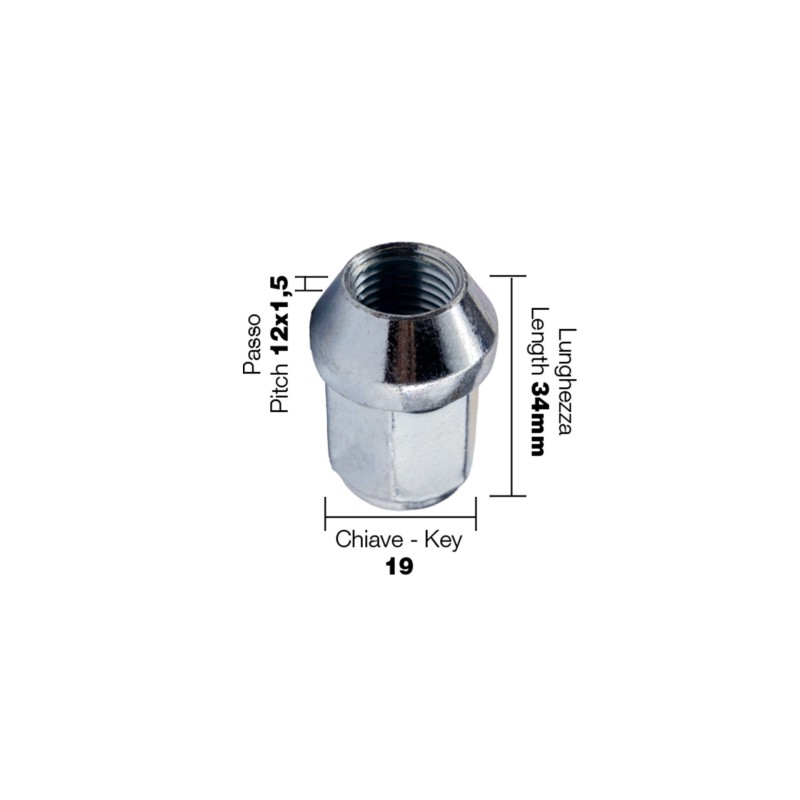 ΠΑΞΙΜΑΔΙ ΚΩΝΙΚΟ 12x1,5 (34mm) (19) 10ΤΕΜ. - Simoni Racing - SRDR/13-10 ΠΑΞΙΜΑΔΙ ΚΩΝΙΚΟ 12x1,5 (34mm) (19) 10ΤΕΜ. - Simoni Racing - SRDR/13-10
