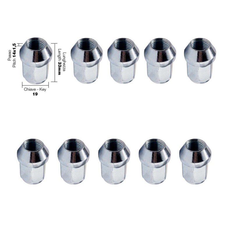 ΠΑΞΙΜΑΔΙ ΚΩΝΙΚΟ 14x1,5 (33mm) (19) 10ΤΕΜ. - Simoni Racing - SRDR/15-10 ΠΑΞΙΜΑΔΙ ΚΩΝΙΚΟ 14x1,5 (33mm) (19) 10ΤΕΜ. - Simoni Racing - SRDR/15-10
