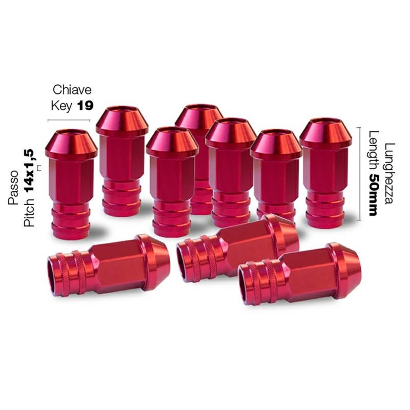 ΠΑΞΙΜΑΔΙ ΚΩΝΙΚΟ 14x1,5 (50mm) (19) ΚΟΚΚΙΝΟ 10ΤΕΜ. - Simoni Racing - SRDR/9R-10 ΠΑΞΙΜΑΔΙ ΚΩΝΙΚΟ 14x1,5 (50mm) (19) ΚΟΚΚΙΝΟ 10ΤΕΜ. - Simoni Racing - SRDR/9R-10