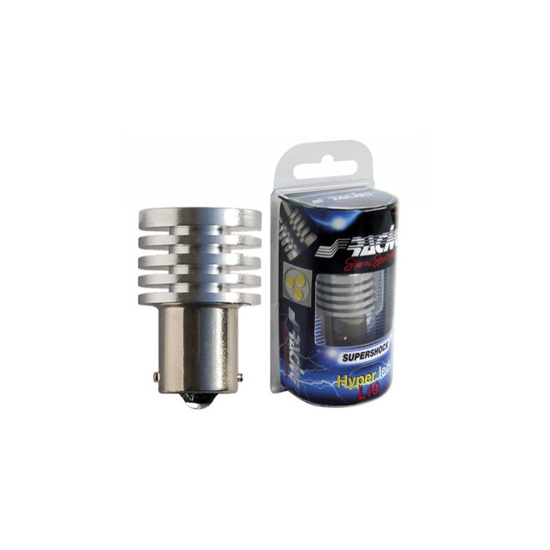 ΛΑΜΠΑΚΙ BAY15d ME 3 MICROLED ΛΕΥΚΟ SIMONI RACING - 1TΕΜ. - Simoni Racing - SRHL2/19W