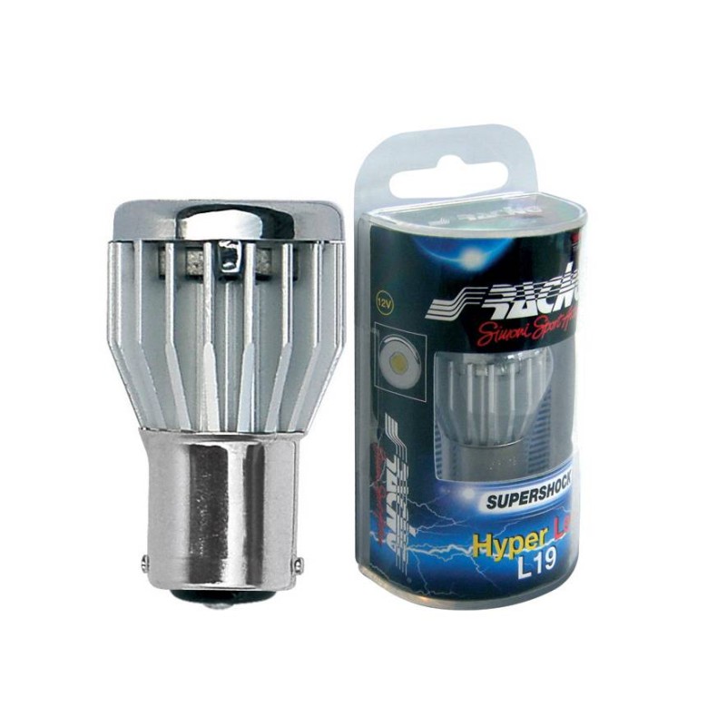 ΛΑΜΠΑΚΙ BAY15d ΜΕ 3 MICROLED ΛΕΥΚΟ SIMONI RACING - 1TΕΜ. - Simoni Racing - SRHL4/19W