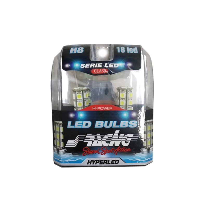 ΛΑΜΠΑ Η8 12V HYPER-LED 18led - Simoni Racing - SRLS8 ΛΑΜΠΑ Η8 12V HYPER-LED 18led - Simoni Racing - SRLS8