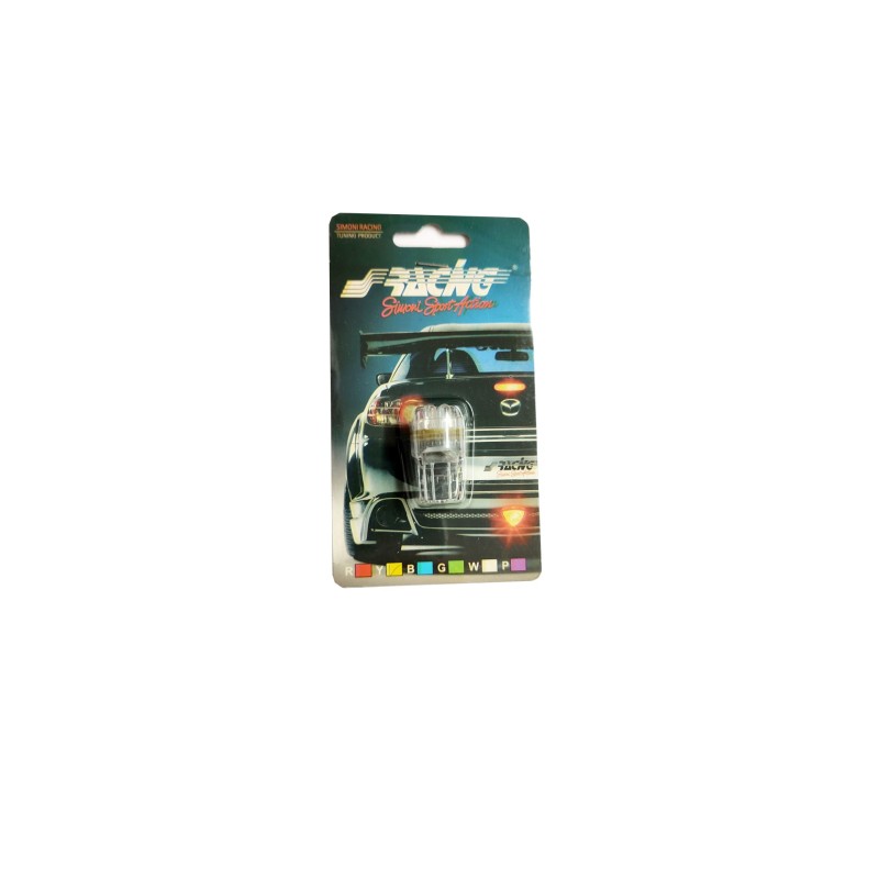 W21W T20 ΛΑΜΠΑΚΙ ΜΕ 8LED ΚΙΤΡΙΝΟ  - 1ΤΕΜ. - Simoni Racing - SRT20/80